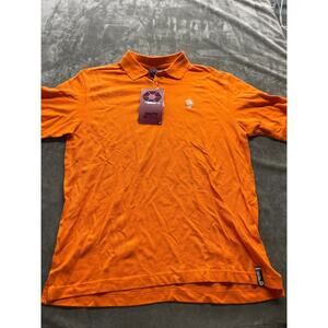South Pole Polo Shirt Mens XL‎ Bright Orange Short Sleeve Embroidered Logo NWT